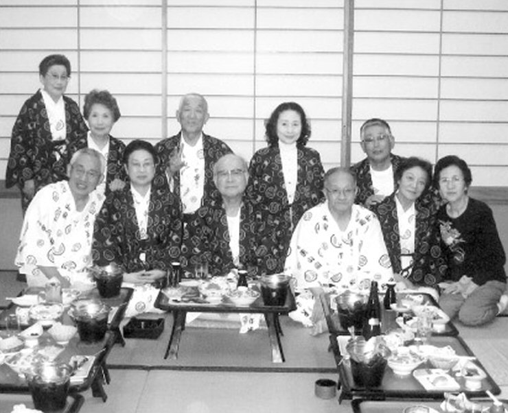 昭和26年卒同期会集合写真